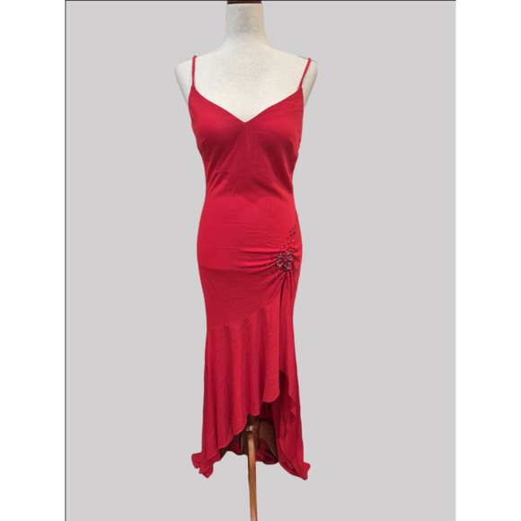 JOVANI Dress Size 8 in Red Color, Excellent Condition - Picture 1 of 8